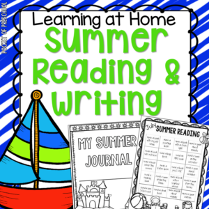 Keep the learning going through the summer with these printable reading and writing activities for preschool, pre-k and kindergarten students.