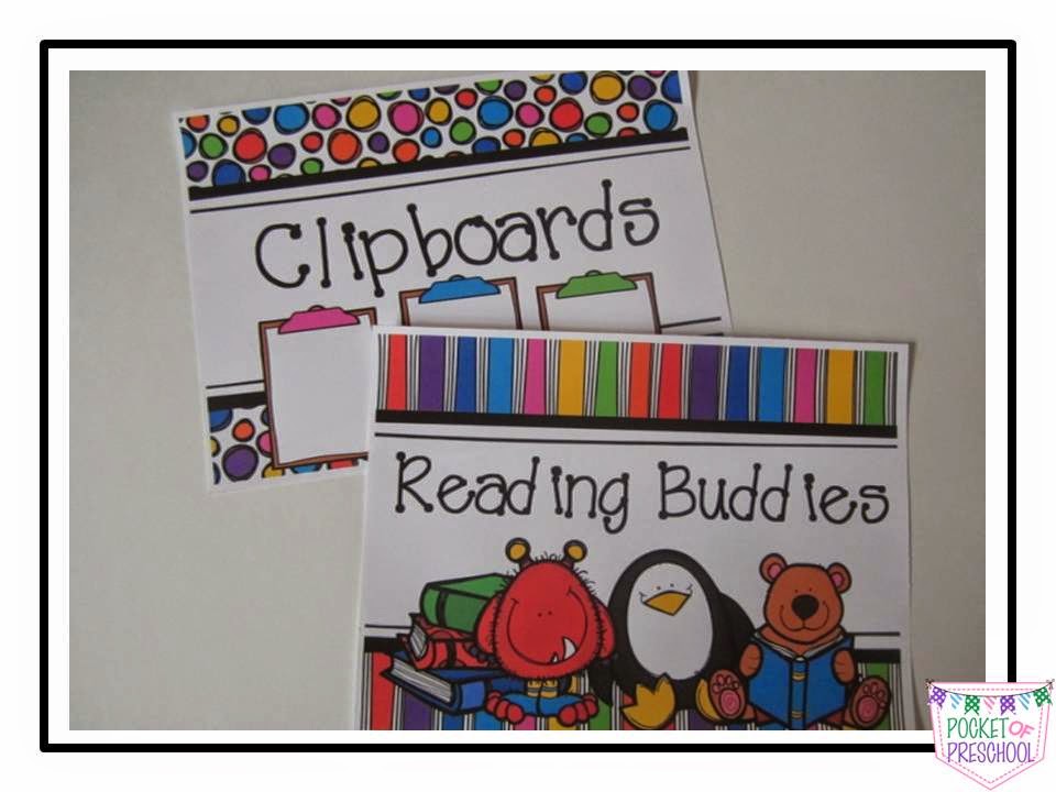 DIY - How to make crate labels for your preschool, pre-k, and kindergarten classroom. Get organized this year.