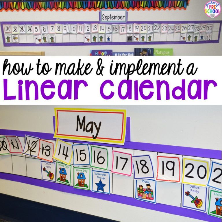 How to Make and Implement a Linear Calendar