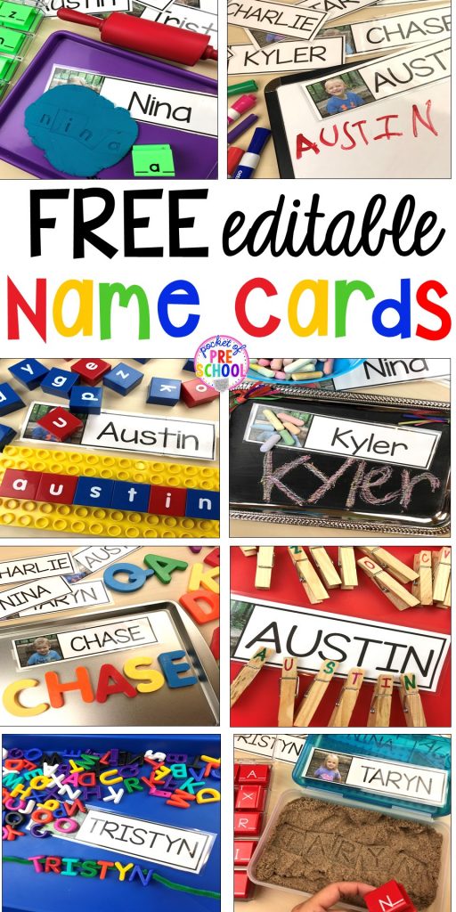 Easy Way To Help Your Child Learn Their Name - FREE Editable Name