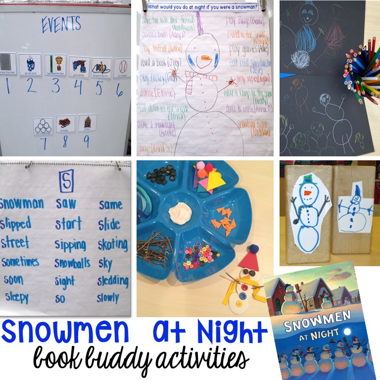 Snowmen at Night: Reading for Different Purposes and Center Activities