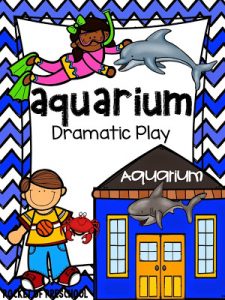 Set up an aquarium dramatic play area in your preschool, pre-k, or kindergarten room