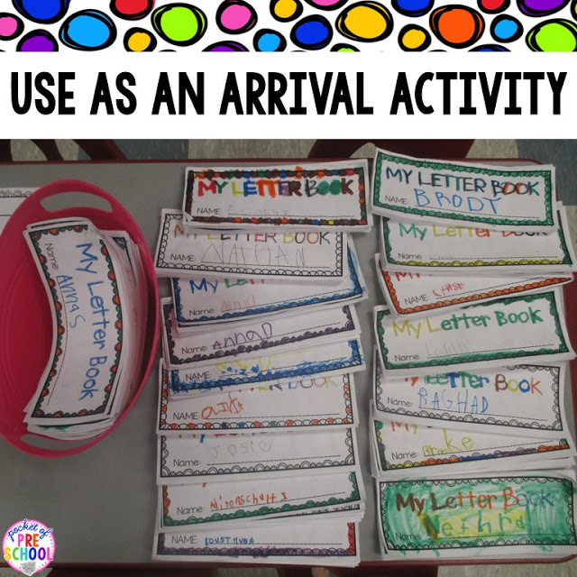 Letter books for preschool, pre-k, and kindergarten students to practice letter formation and letters. 