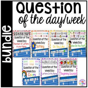 Question of the day to help your preschool, pre-k, or kindergarten students with forming opinions