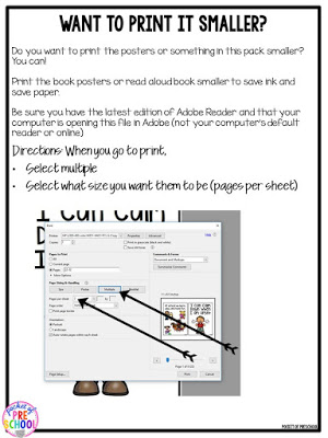 Printing tips for Adobe! Make student books super easy and save ink!