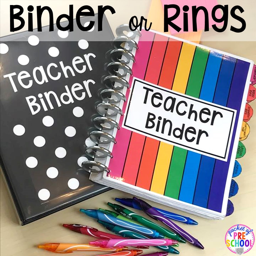 Teacher Binder For Early Childhood Teachers preschool Pre k Kindergarten 1st Pocket Of 