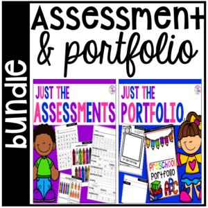 Get all the things you need for a successful preschool, pre-k, or kinder year with assessments.