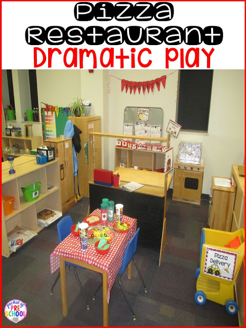 Tips and tricks on how to create a pizza restaurant in the dramatic play center in your early childhood classroom!