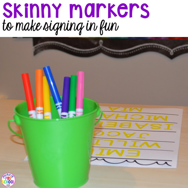 FREE editable and blank sign in sheets for your early childhood classroom and ideas on how to use them in your classroom to get kids writing their names all the time