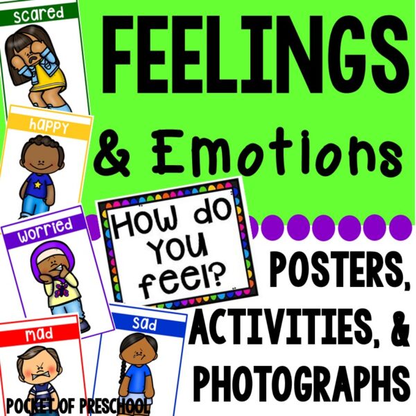 Learn about feelings and emotions on your students level with a social emotional lesson designed for preschool, pre-k, and kindergarten students.