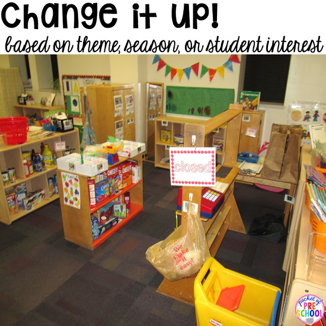 Tips & tricks to set up your dramatic play center in your preschool, pre-k, and kindergarten classroom. 