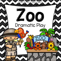Set up a zoo dramatic play area in your preschool, pre-k, and kindergarten room