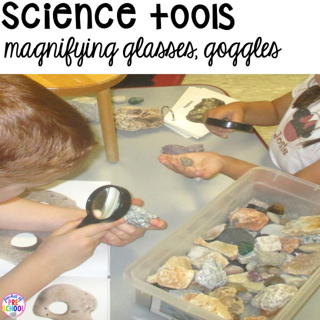 How to set up the science center (with freebies) in your early childhood classroom.