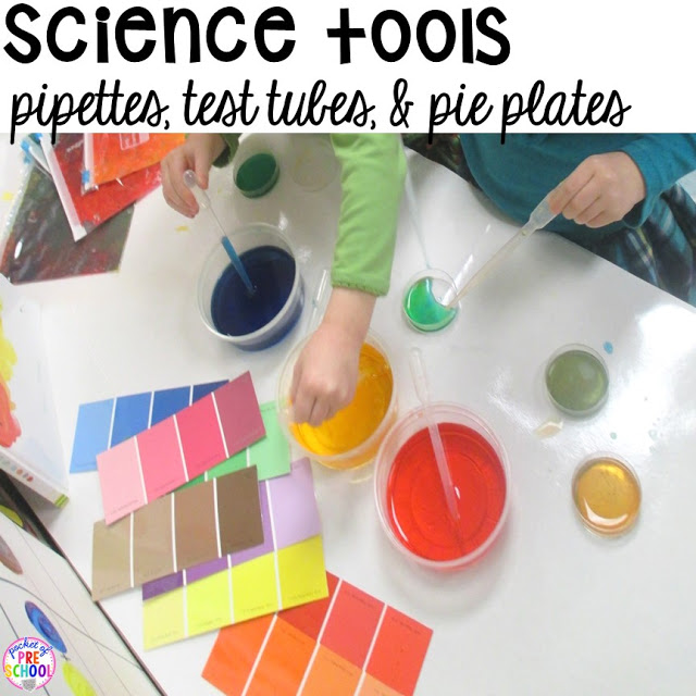 How to set up the science center (with freebies) in your early childhood classroom.