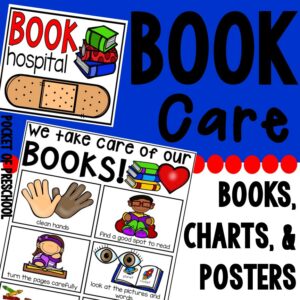 Teach preschool, pre-k, and kindergarten students how to take care of books.