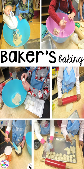 Bakery Dramatic Play - how to change your dramatic play center into a bakery in a preschool, pre-k, and kindergarten classr