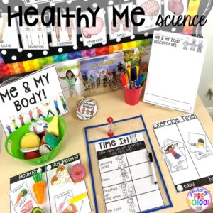 Investigate health food and healthy habits for som efun Thanksgiving theme science! #thanksgivingtheme #preschool #prek