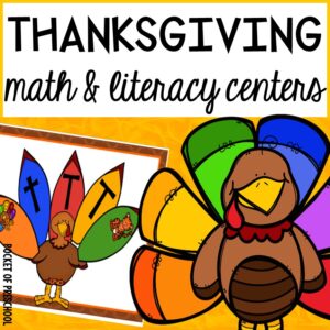Thanksgiving Math and Literacy Centers
