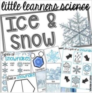 Learn about snow and ice with this complete, printable science unit made for preschool, pre-k, and kindergarten students