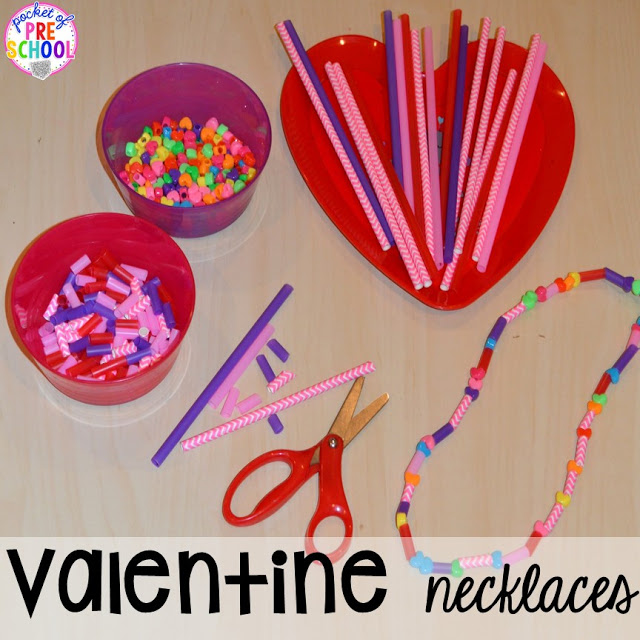 Valentine's Day lacing activity plus all my favorite Valentine's Day themed writing, math, fine motor, sensory, literacy, and science activities for preschool and kindergarten.
