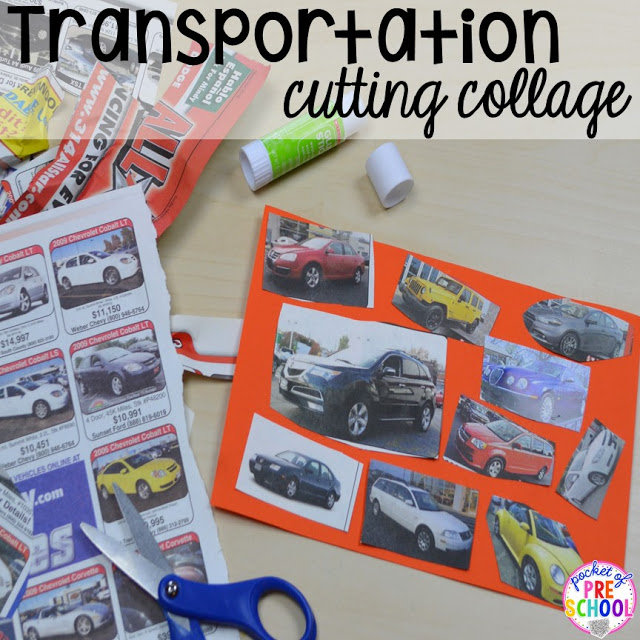 Road Number Mat FREEBIE plus my go to Transportation themed math, writing, fine motor, sensory, reading, and science activities for preschool and kindergarten.
