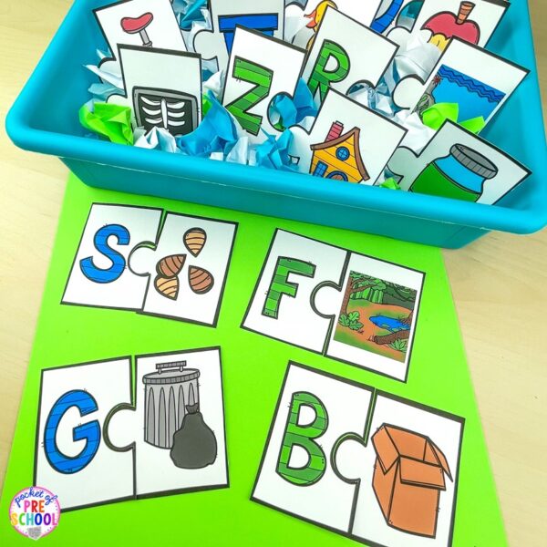Have an Earth Day theme in your preschool, pre-k, or kindergarten classroom while learning math and literacy skills.