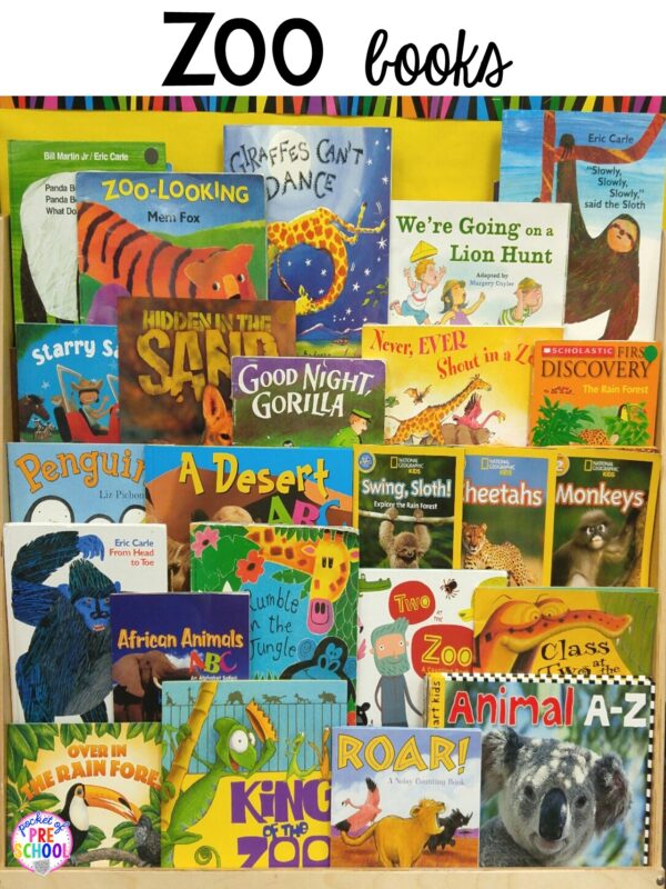 Zoo Centers and Activities (Freebies too) - Pocket of Preschool