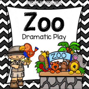 Set up a zoo dramatic play area in your preschool, pre-k, or kindergarten room