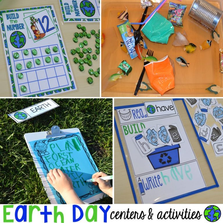 Earth Day Centers and Activities (FREE Earth Day Vocab Posters)