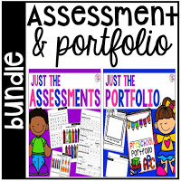 Assessments and portfolios designed for use in a preschool, pre-k, or kindergarten room