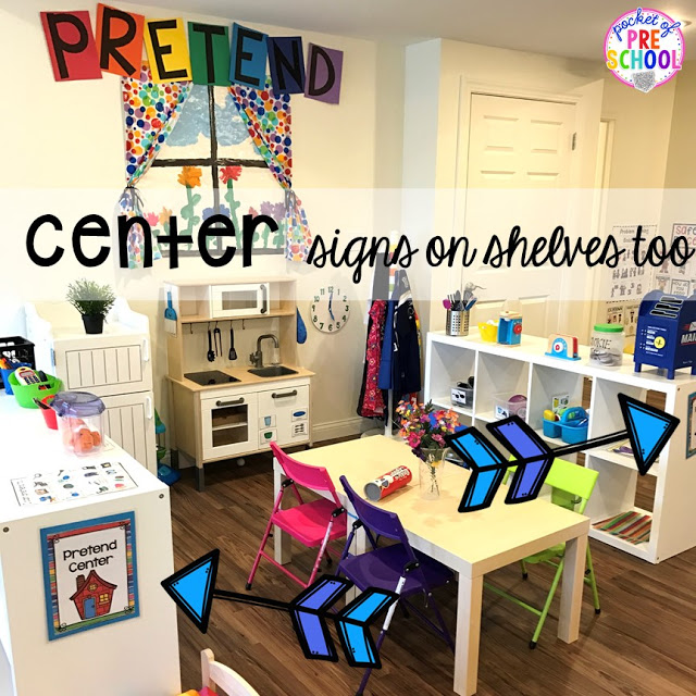 FREE EDITABLE Center signs! Easy to make classroom decor for preschool up to 5th grade! Will match any classroom theme.