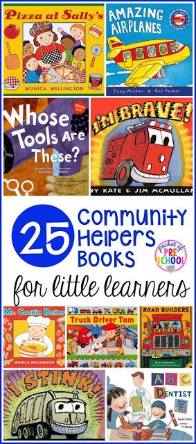 21 community helpers themed books for preschool, pre-k, and kindergarten that students are going to LOVE!