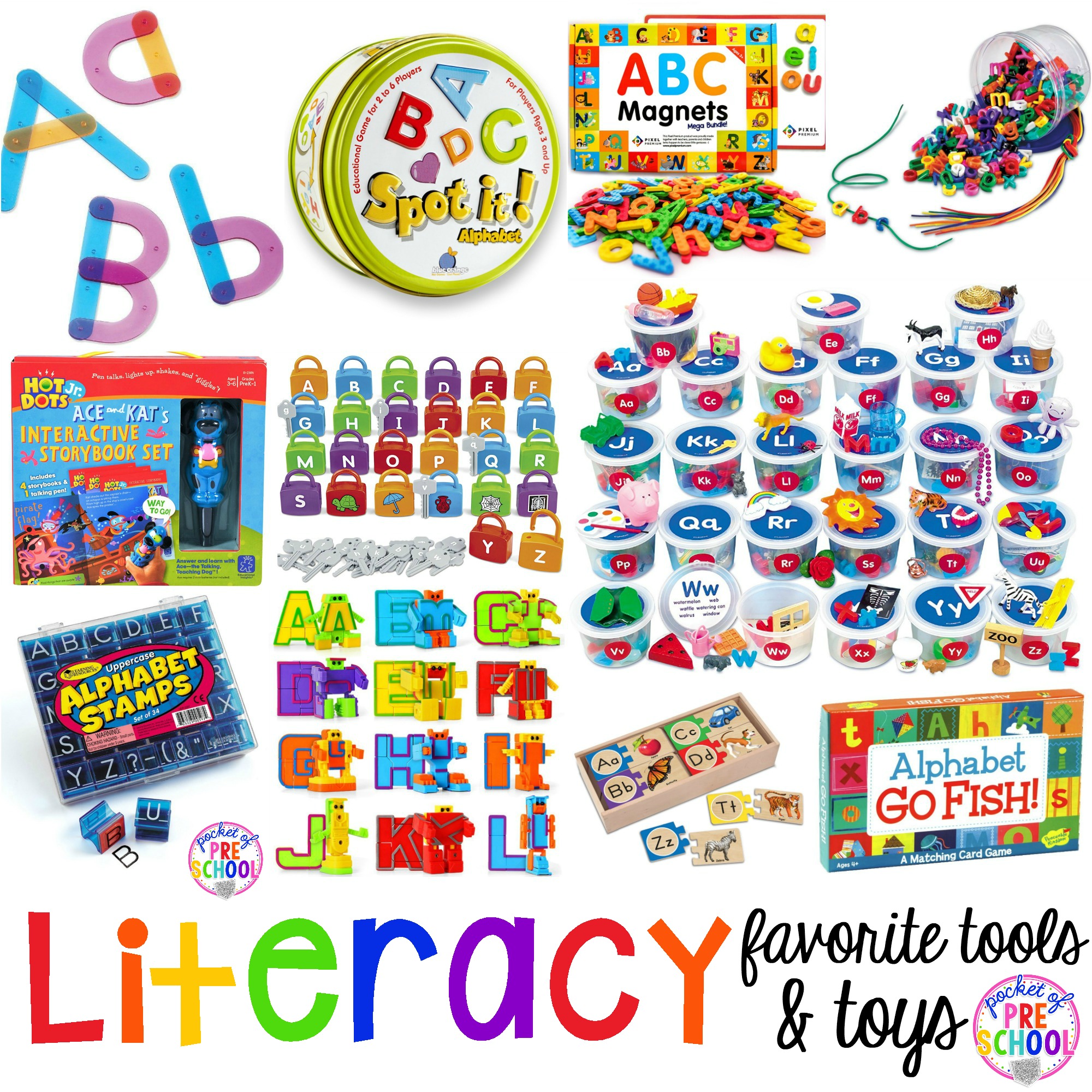 Favorite Literacy Tools & Toys for Preschool & Kindergarten - Pocket of Preschool