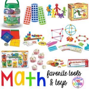Favorite Math Tools & Toys for Preschool - Pocket of Preschool