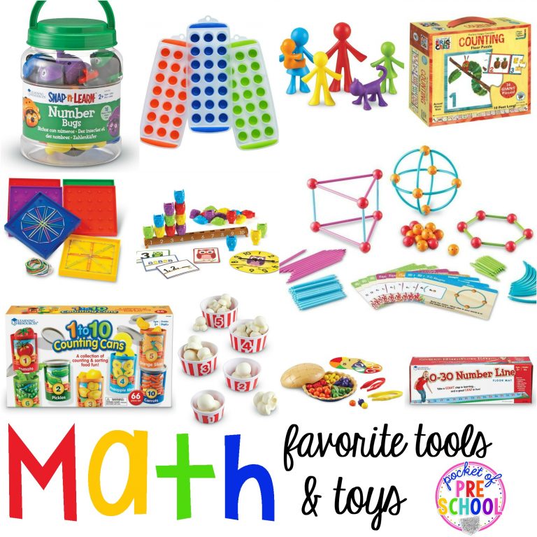 Favorite Math Tools and Toys for Preschool & Kindergarten