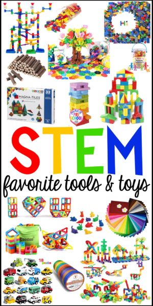 STEM tools and toys for preschool, pre-k, and kindergarten