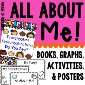 Do an all about me study with your preschool, pre-k, and kindergarten students