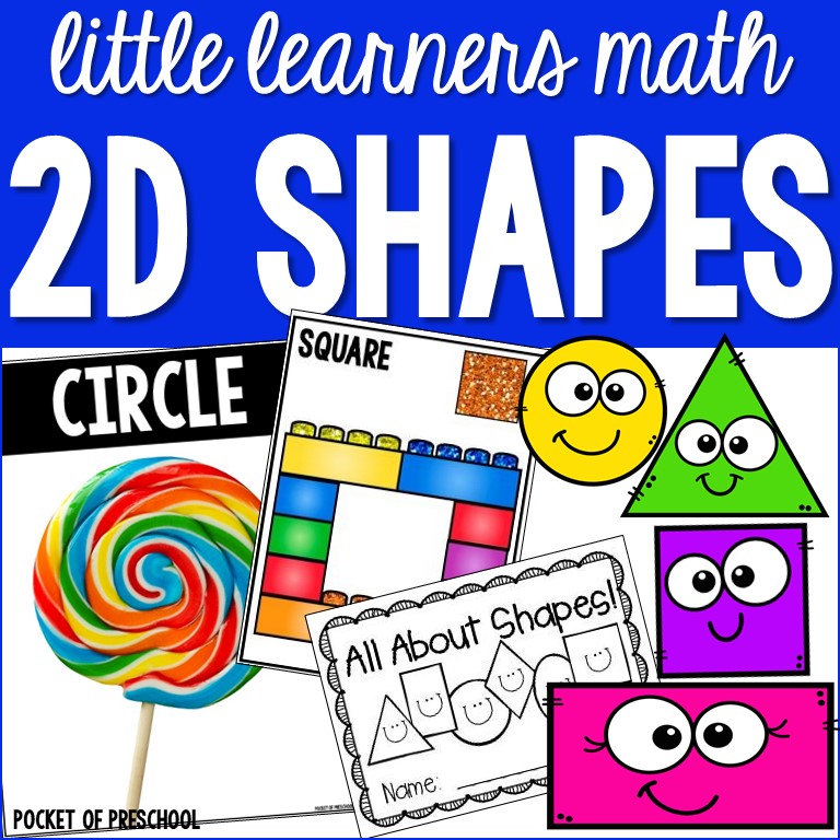 2D Shapes Unit for preschool, pre-k, and kindergarten.