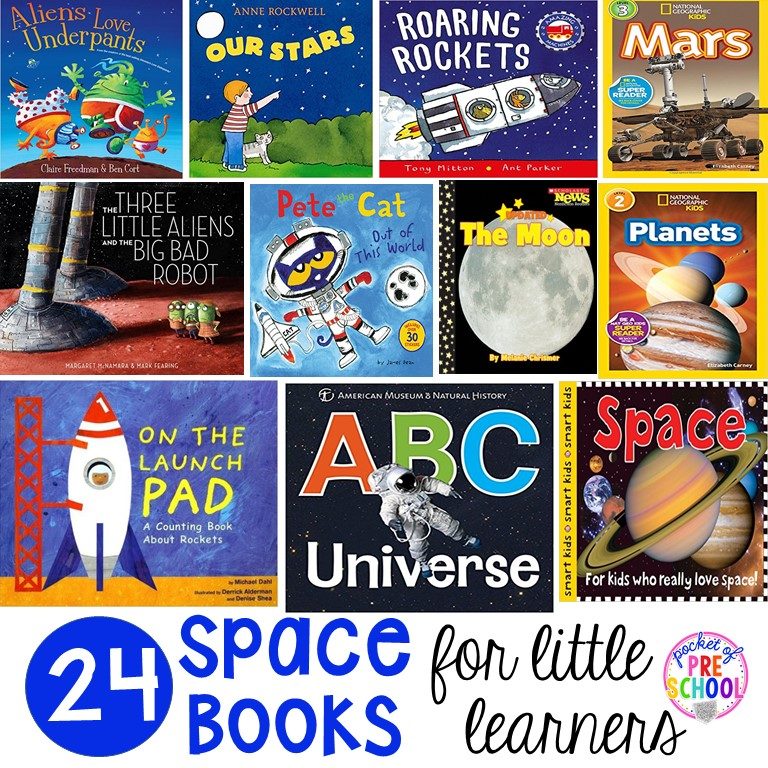 24 Space Books for Little Learners