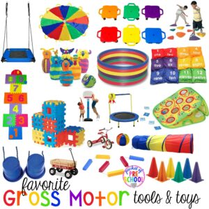 Favorite Gross Motor Tools and Toys for Preschool and Kindergarten - Pocket of Preschool