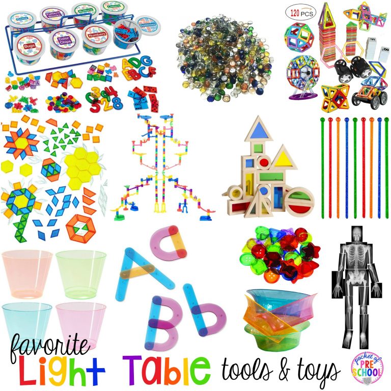 Favorite Light Table Tools for Preschool and Kindergarten