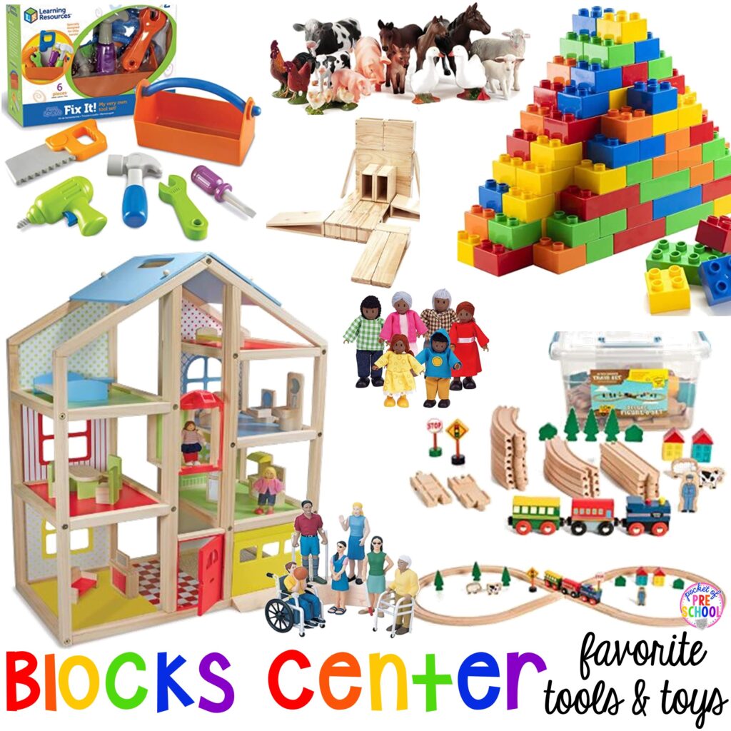 Favorite Blocks Center Tools and Toys for Preschool and Kindergarten