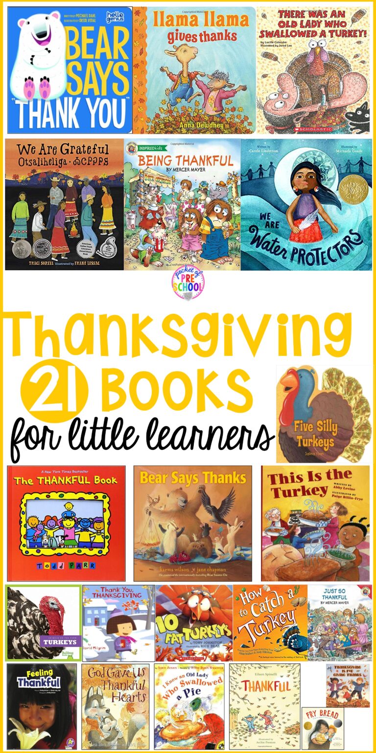 Thanksgiving Books For Little Learners - Pocket Of Preschool