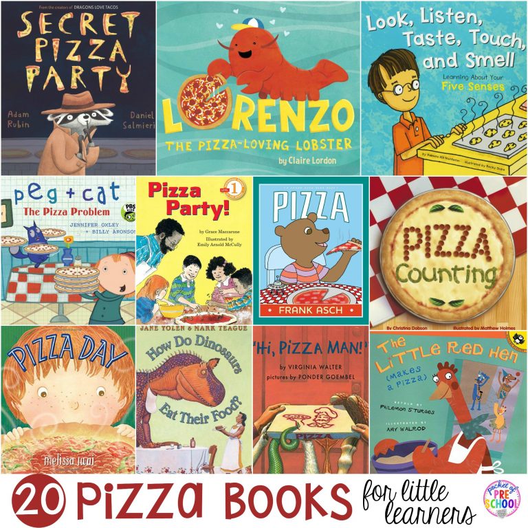 20 Pizza Books for Little Learners
