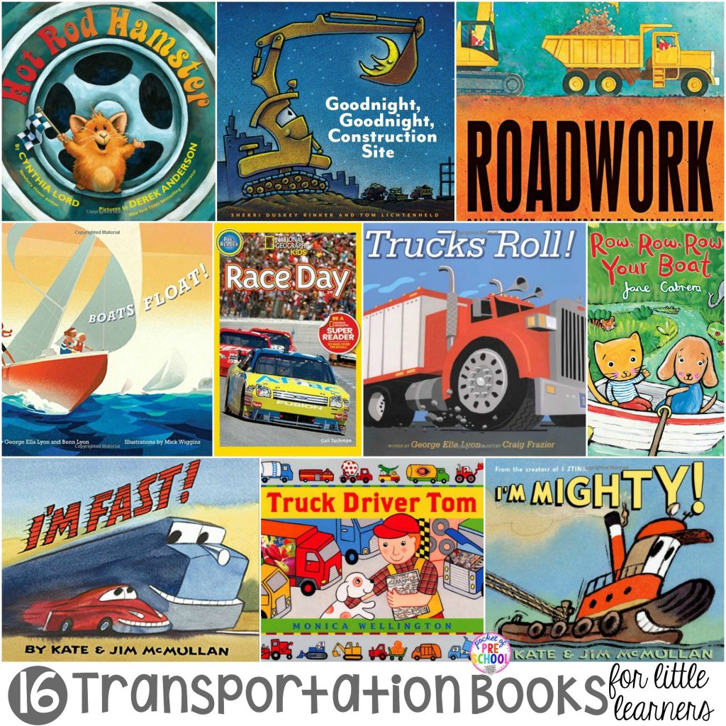Transportation Books for Little Learners - Pocket of Preschool