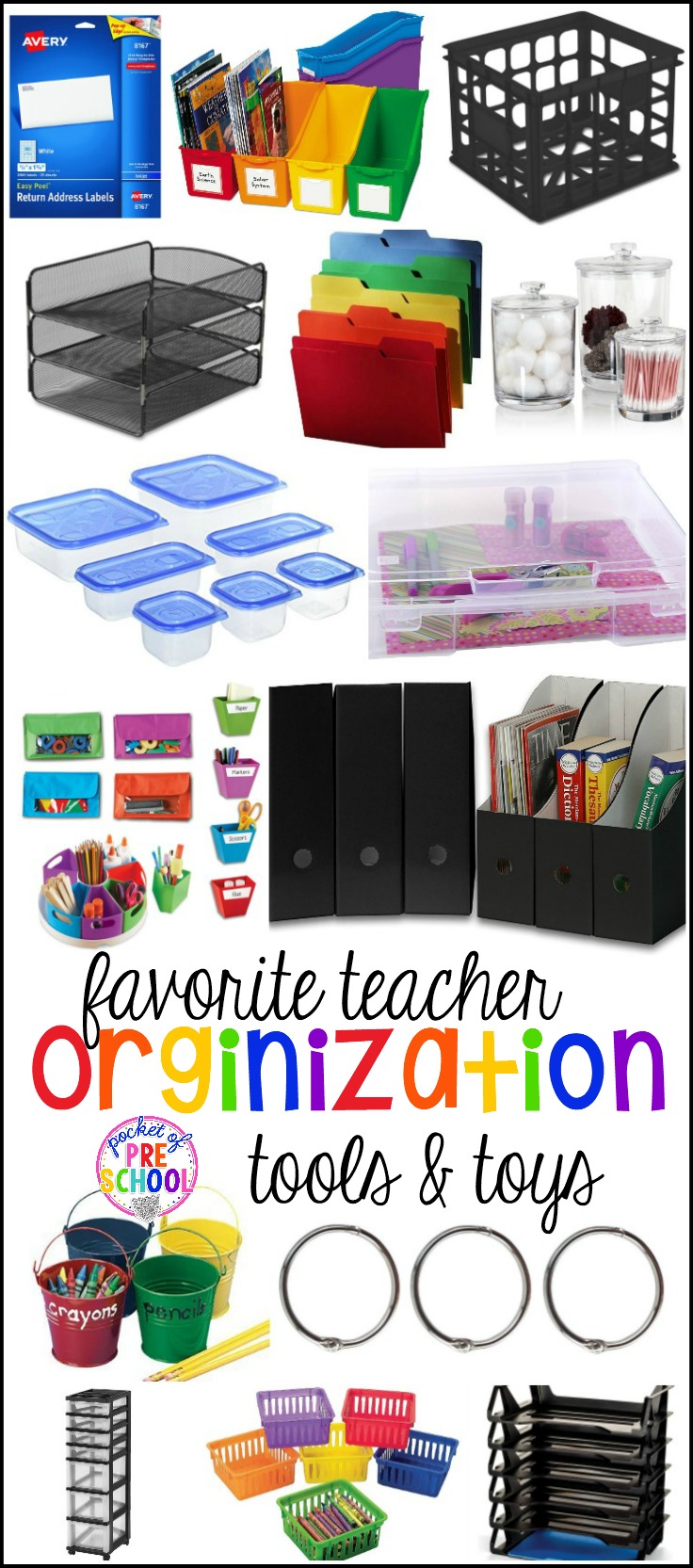 Favorite Teacher Organization Tools and Toys for Preschool and Kindergarten - Pocket of Preschool