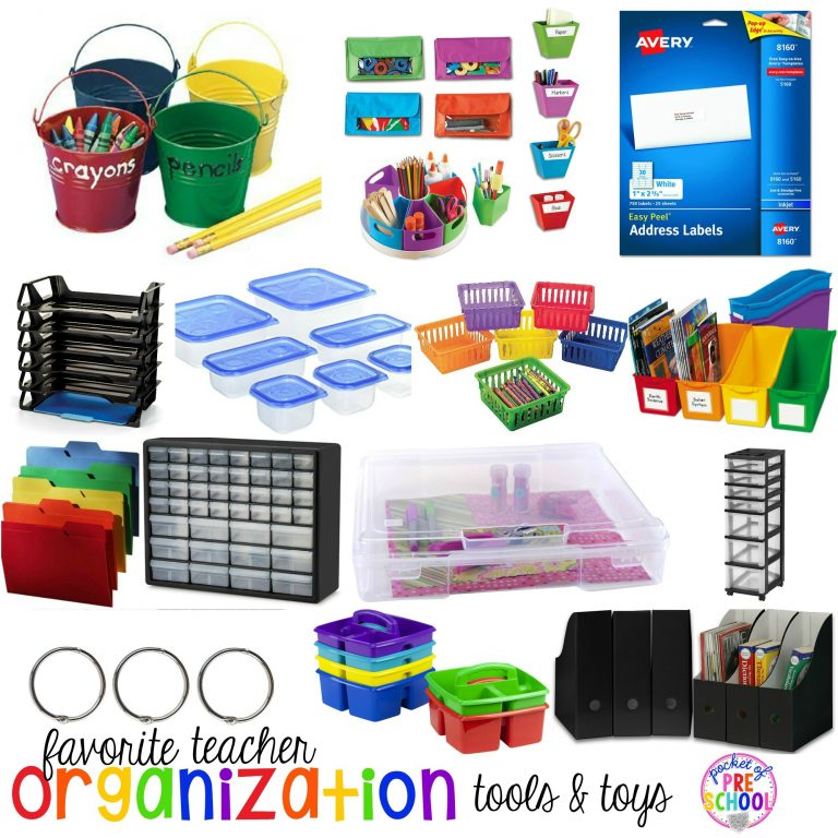 Favorite Teacher Organization Tools and Toys for Preschool and Kindergarten