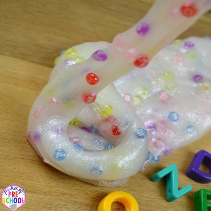 Letter Slime for Little Learners - Pocket of Preschool