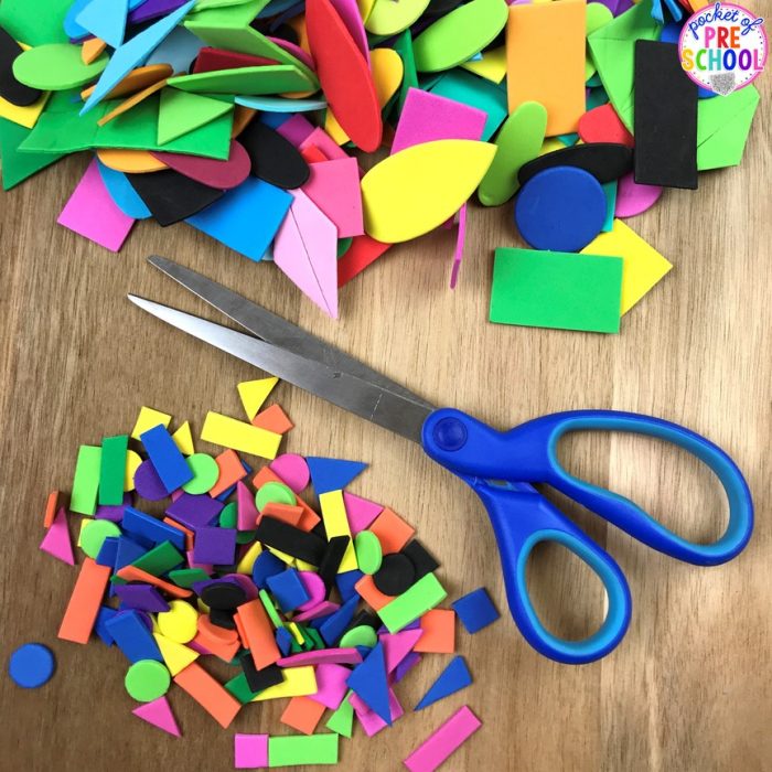 Shape Slime Sensory Play for Preschool and Kindergarten