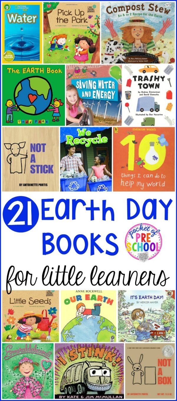 Earth Day Books for Little Learners - Pocket of Preschool